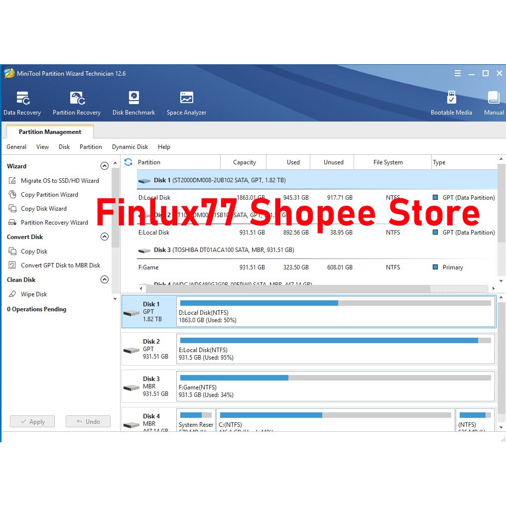 [SELF REDEEM] MiniTool Partition Wizard Technician v13.0 2025 Lifetime For Windows