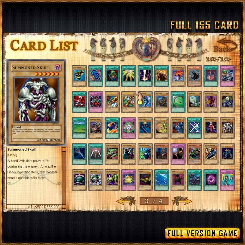 [ PC GAME ][ 4 IN 1 ] Yu-Gi-Oh! Power of ChaosSimulationCard GameYugioh