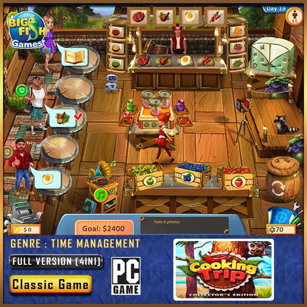 Cooking Trip Collector's Edition 1 & 2 [PC GAME][ DIGITAL DOWNLOAD][ CLASSIC PC GAME ][ NOSTALGIA GAMES ]