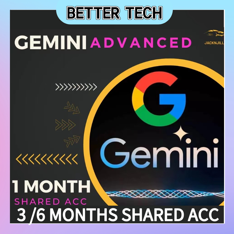 [Bettertech]GOOGLE Gemini Advanced+ 1 Month Shard Account Fast deliveries 1/3 months
