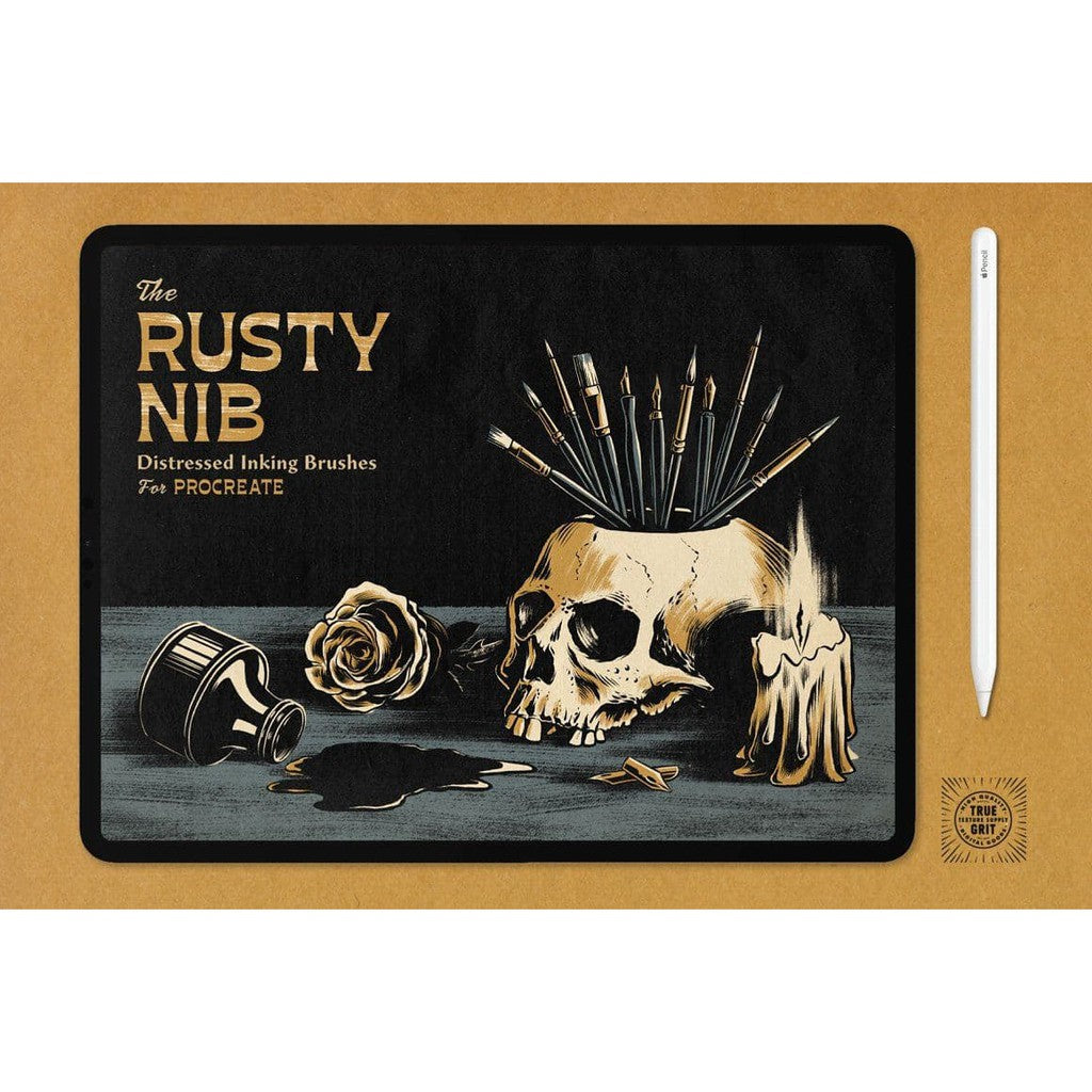 Procreate The Rusty Nib for Procreate- Procreate Brushes