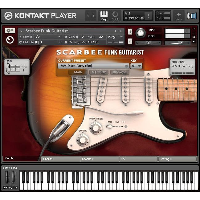 Scarbee Funk Guitarist  Native Instruments (Win/Mac) *Kontakt Library*