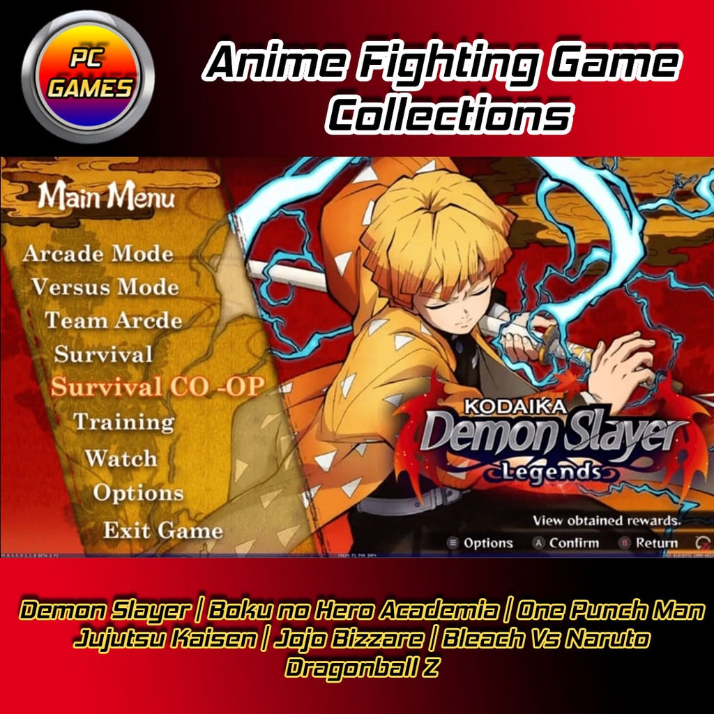 Anime Fighting Games Collection for PC | Demon Slayer - Boku no Hero Academia - One Punch Man - Jujutsu Kaisen | MUGEN