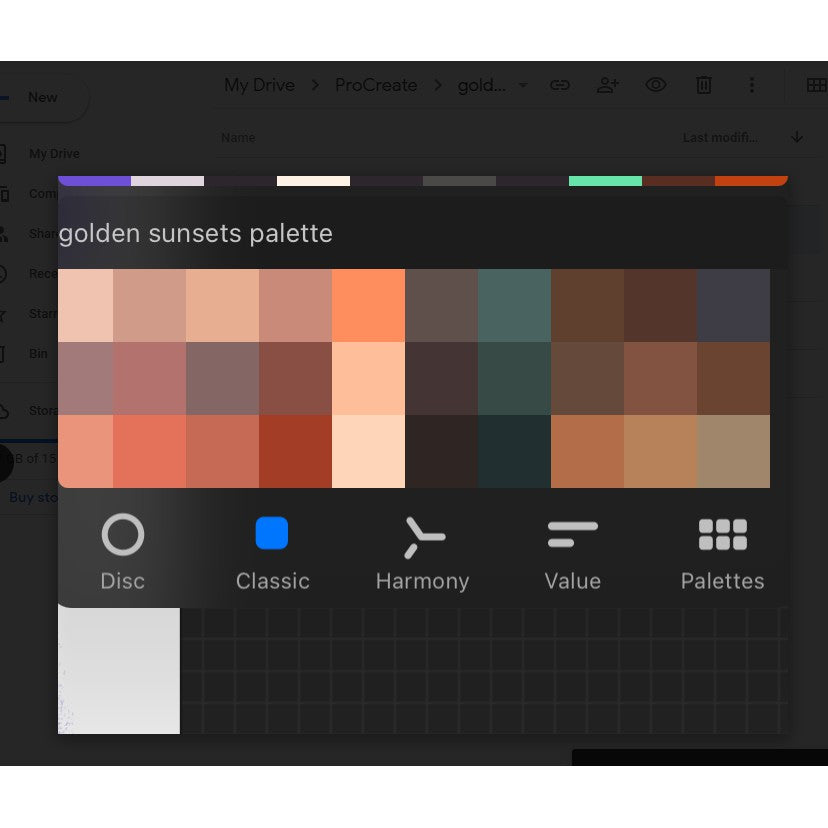 Procreate golden_sunsets_starter_pack- Procreate Brushes
