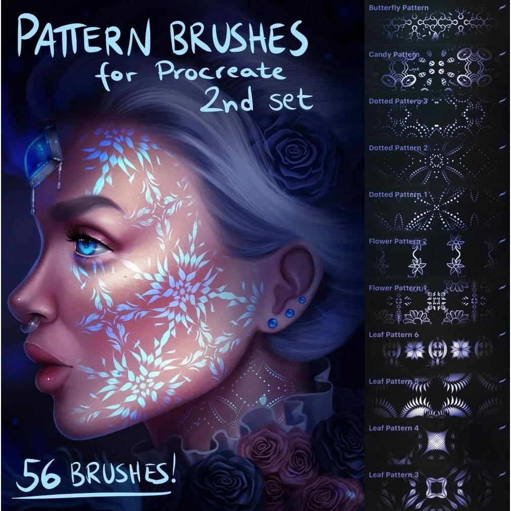 Procreate Pattern Brushes 2.0 for Procreate - Procreate Brushes