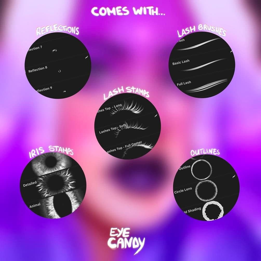 Procreate Eye_Candy_Brushset- Procreate Brushes