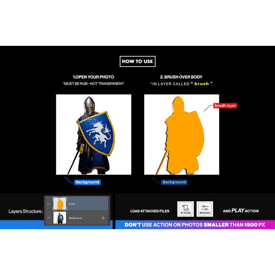 ID0974 - Powder Explosion Photoshop Action