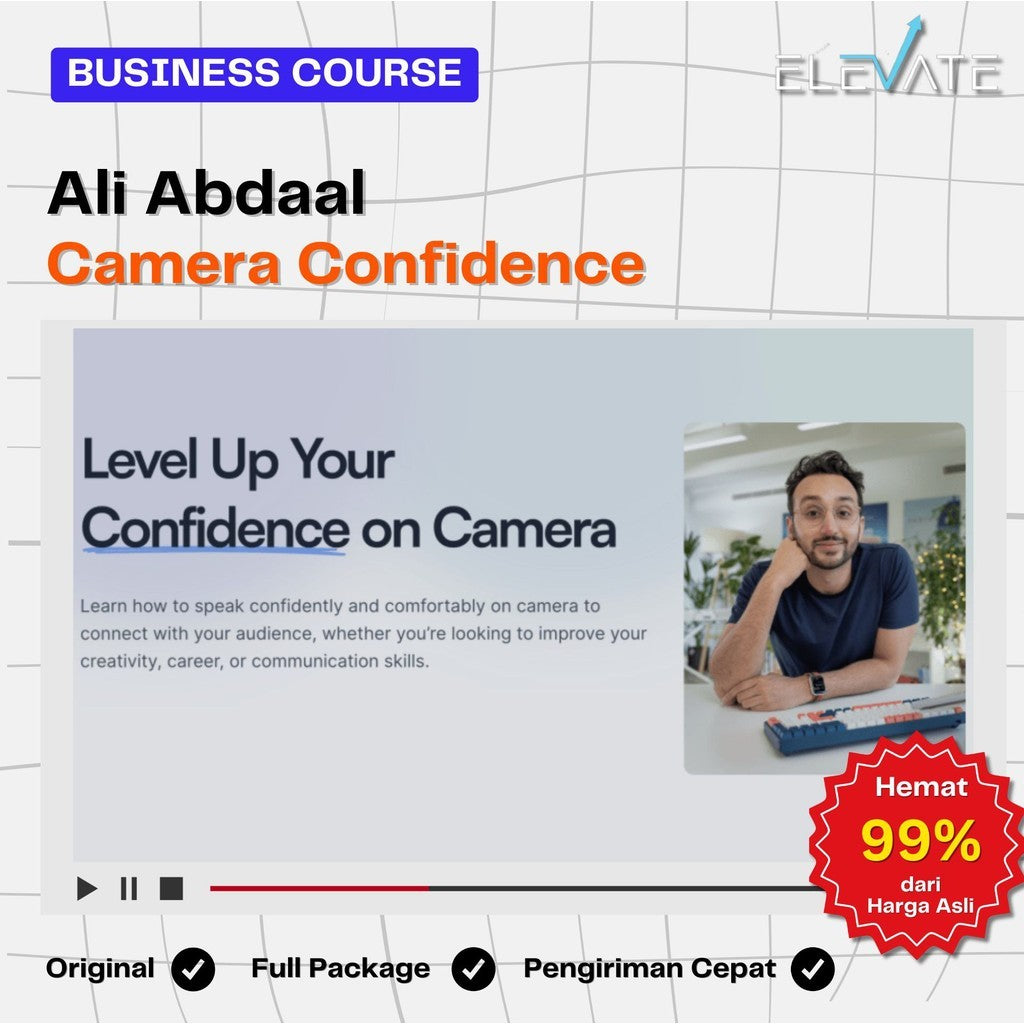 [Content Creator] Ali Abdaal – Camera Confidence Full Kursus Terbaru