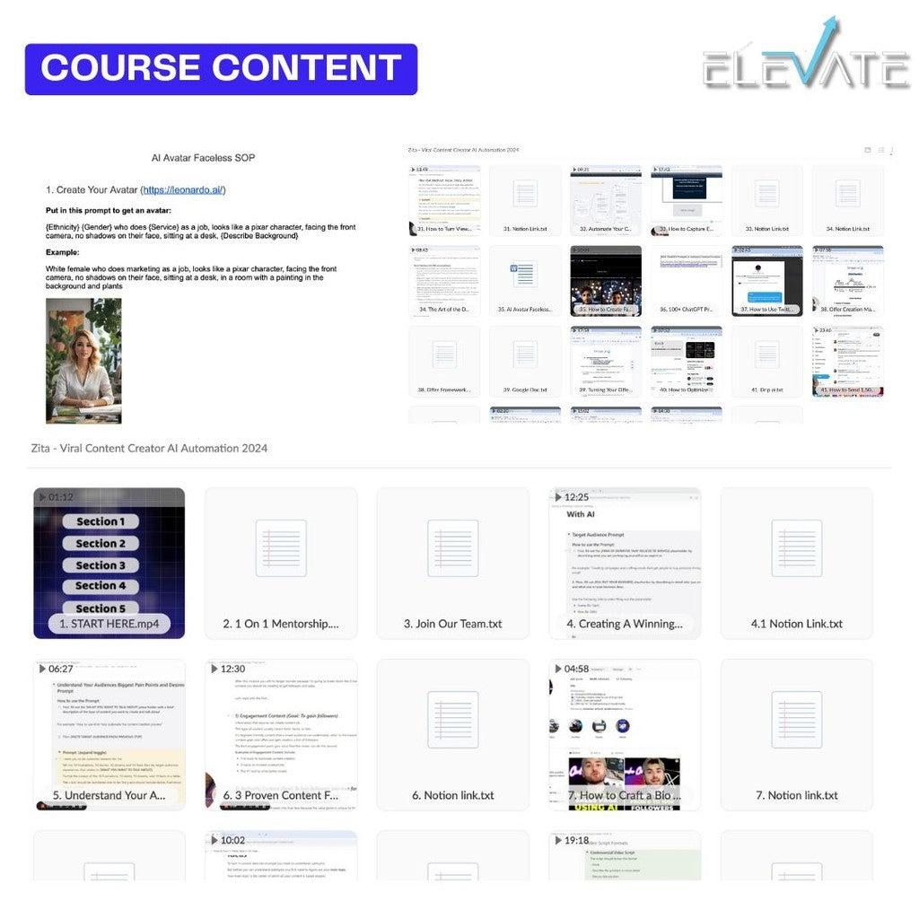 [AI Course] Zita – Viral Content Creator AI Automation 2024 Full Kursus Terbaru