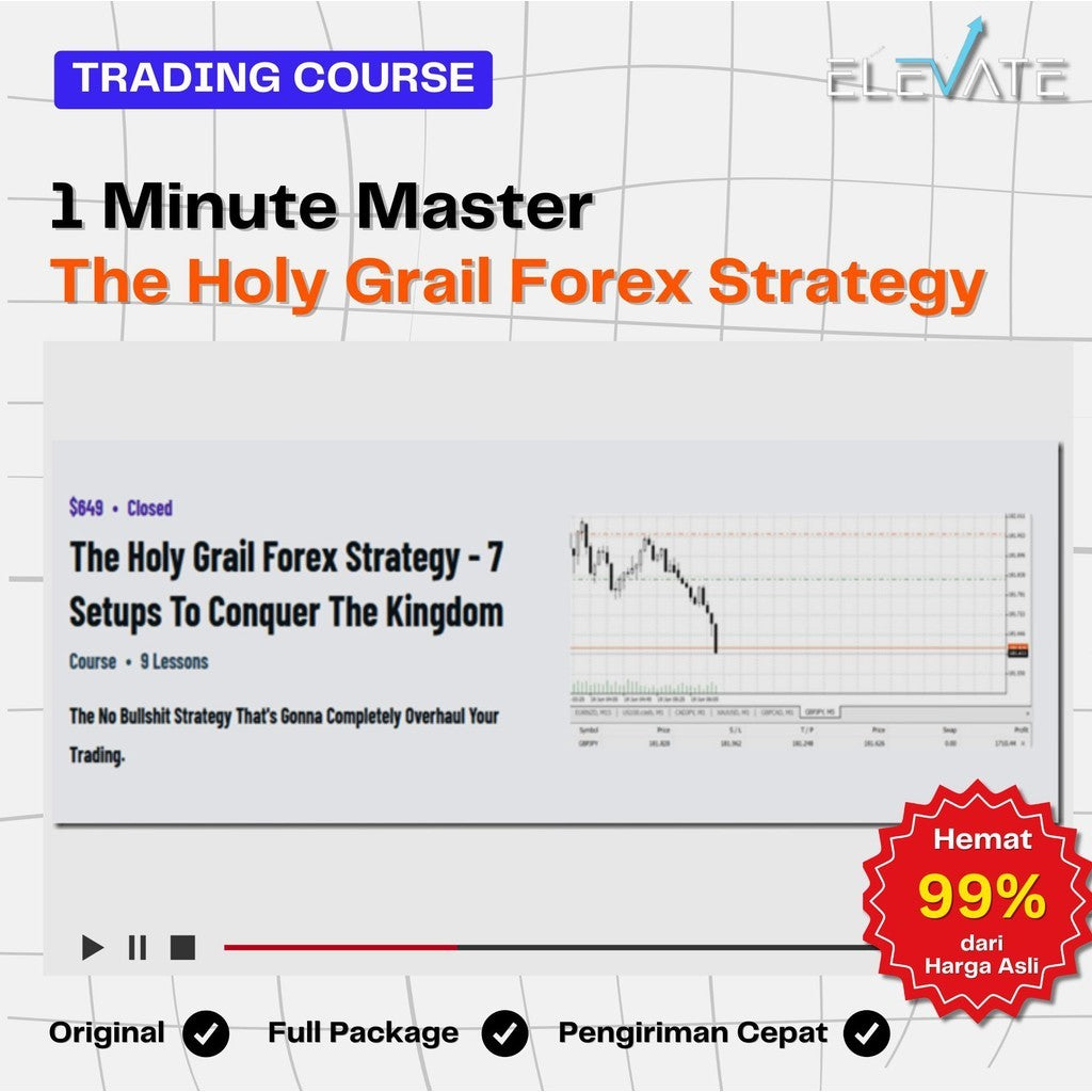 [Trading Course] 1 Minute Master – Holy Grail FX Trading Strategy Full Kursus Terbaru