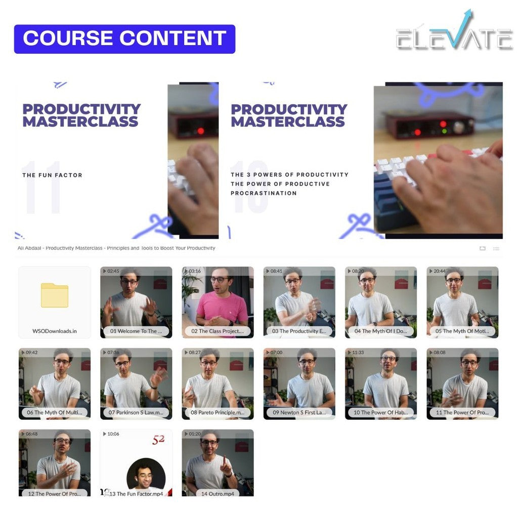 Ali Abdaal – Productivity Masterclass Full Kursus Terbaru