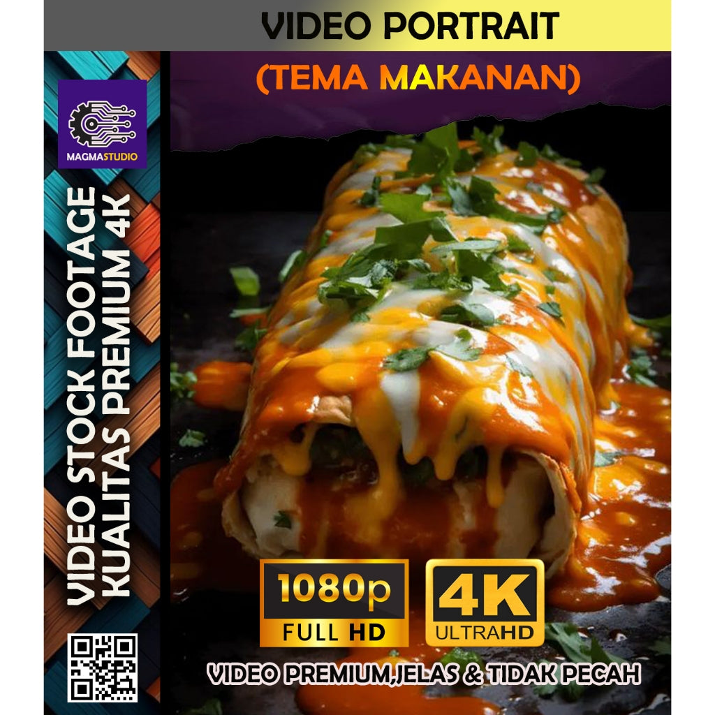 1000++ (4K) Footage Portrait TEMA MAKANAN - BAHAN YOUTUBE-Tikt0k
