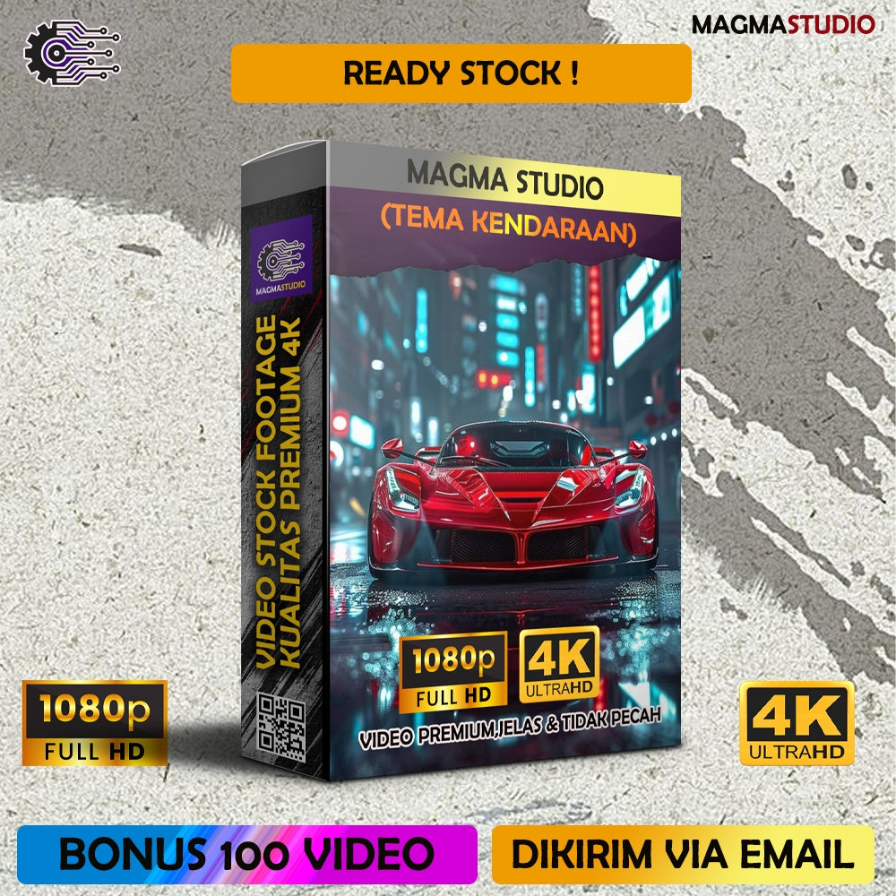 1000++ (4K) Video Stock Footage KENDARAAN- Bahan Youtube -  Untuk Konten Kreator