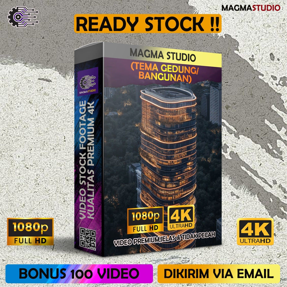 1000++ (4K) Video Stock Footage BANGUNAN GEDUNG - BAHAN YOUTUBE - Untuk Konten Kreator