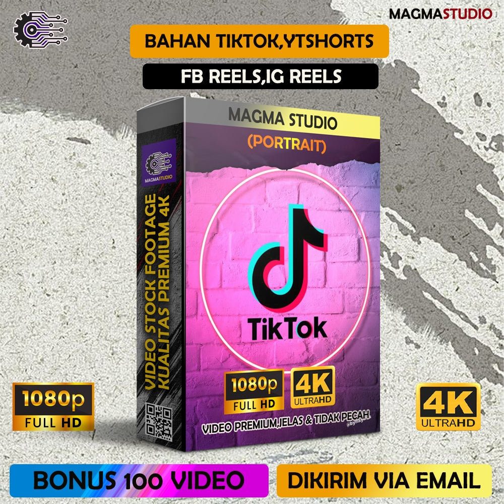 (VOL 1.) 1000++ (4K) Video Footage VERTIKAL - BAHAN YOUTUBE-Tikt0k