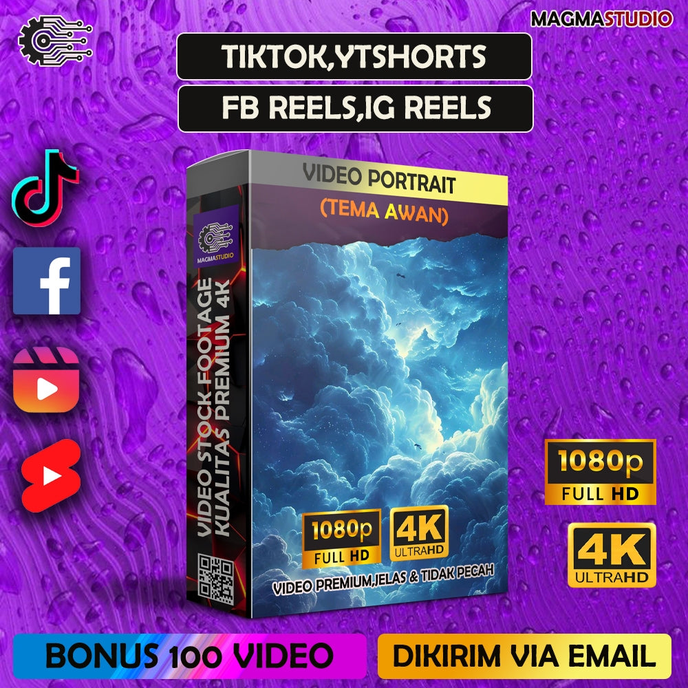 1000++ (4K) Footage Portrait AWAN - Video Stock Footage ULTRA HD