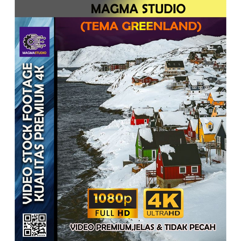 1000++(4K) Video Footage TEMA NEGARA GREENLAND- BAHAN YOUTUBE - Video Untuk Konten Kreator