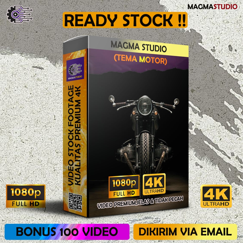 1000++ (4K) Video Stock Footage MOTOR- Video Untuk Konten Kreator