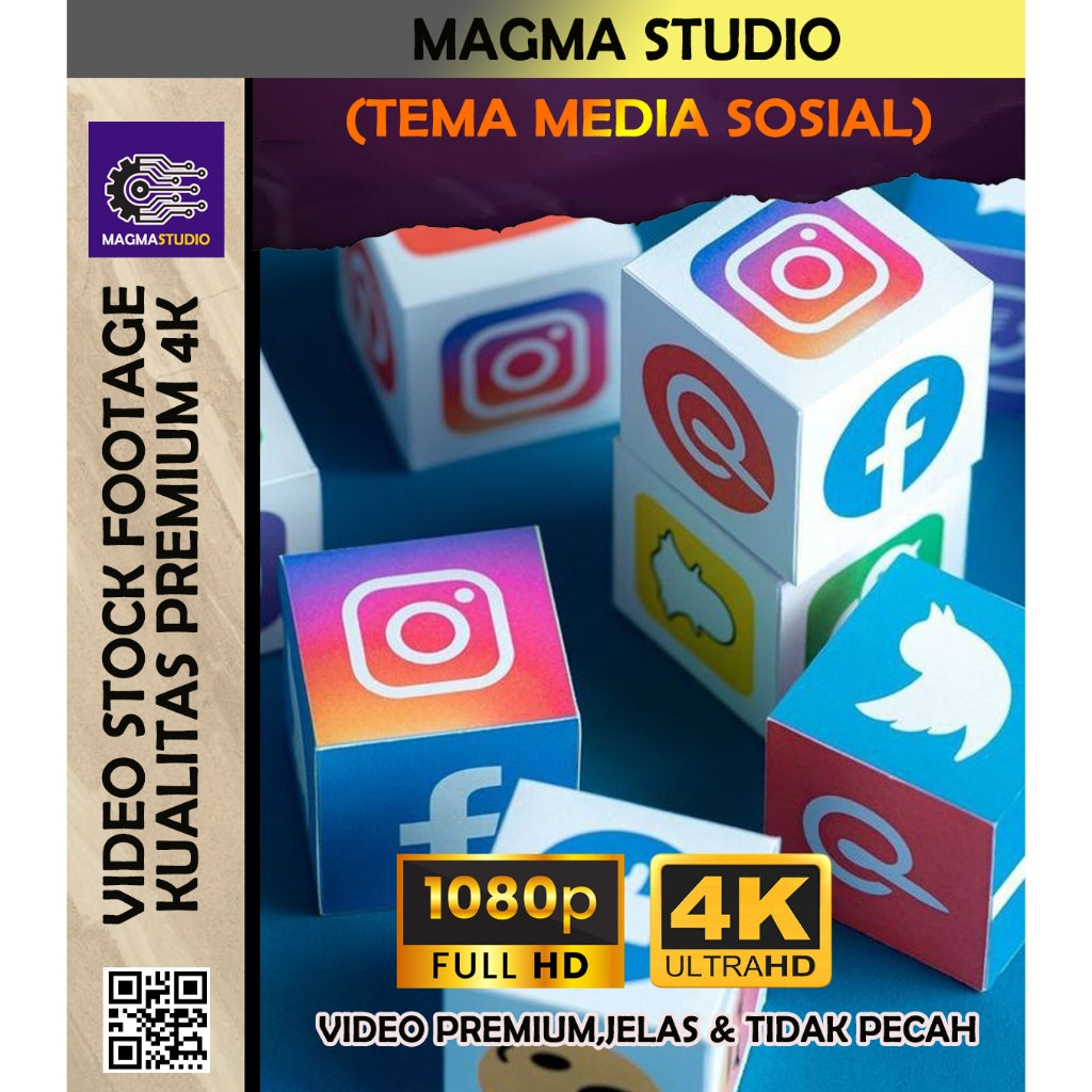 1000++(4K) Video Stock Footage MEDIA SOSIAL- BAHAN YOUTUBE - Video Untuk Konten Kreator