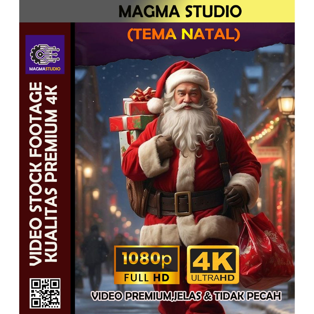 1000++ (4K) Video Footage TEMA NATAL- BAHAN YOUTUBE - Video Untuk Konten Kreator