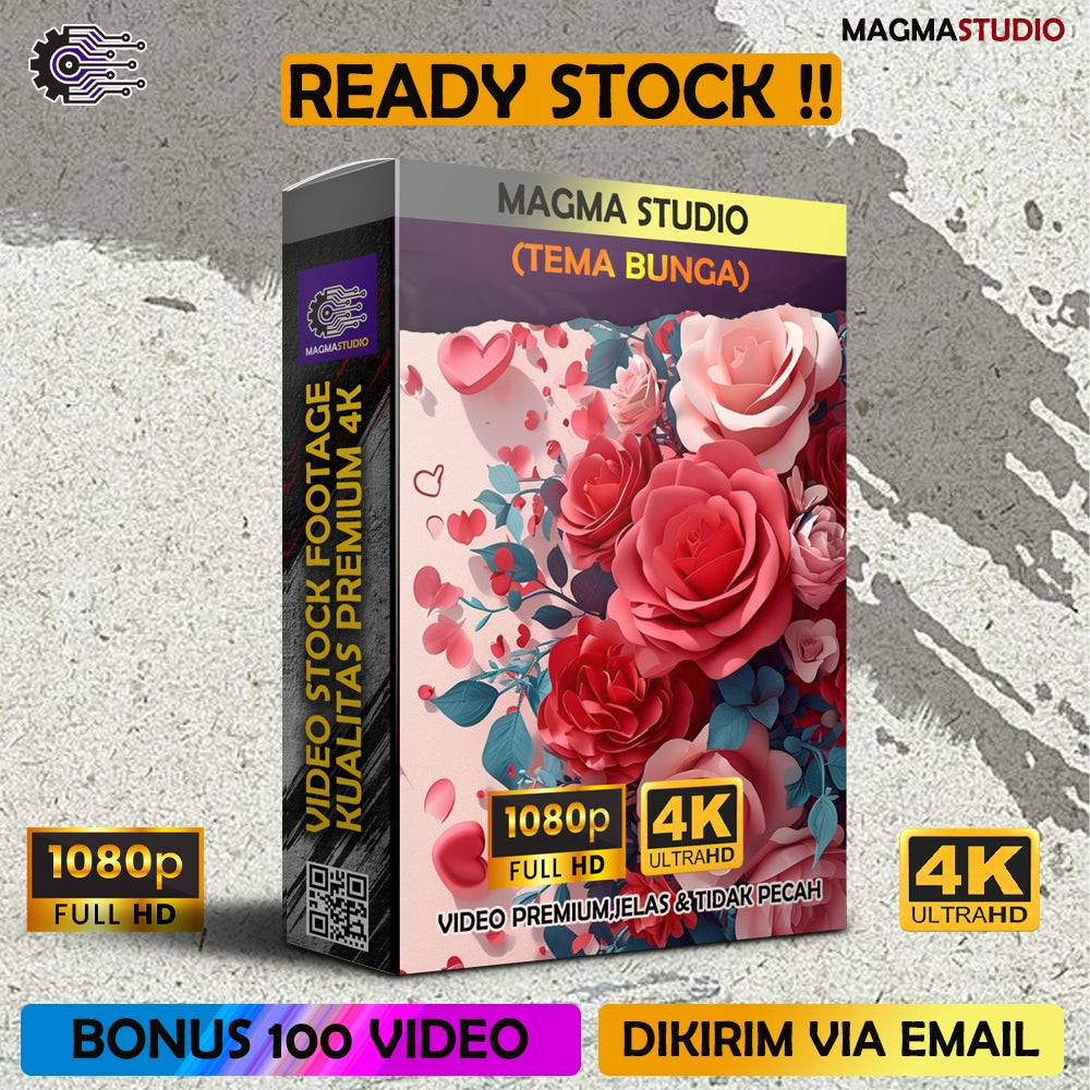 1000++(4K) Video Stock Footage BUNGA - Bahan Youtube-  Untuk Konten Kreator