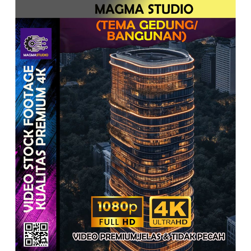 1000++ (4K) Video Stock Footage BANGUNAN GEDUNG - BAHAN YOUTUBE - Untuk Konten Kreator