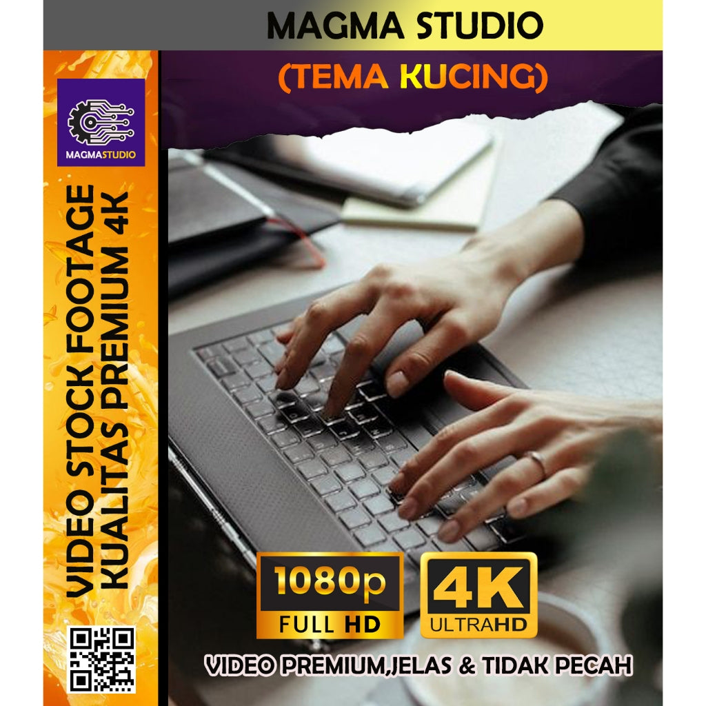 (FULL 4K) 200+ Video Stock Footage 4k HAND ON LAPTOP- Video Untuk Para Konten Kreator Video