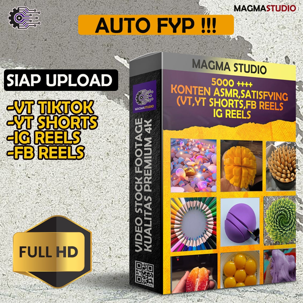 Paket 5.000++ VIDEO KONTEN ASMR,SATISFYING VIDEO (SLIME,WARNA,BUAH DLL) - Video Viral Siap Upload