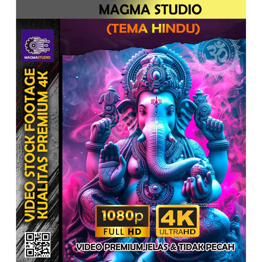 1000++(4K) Video Footage Tema Hindu- Bahan Youtube -  Untuk Konten Kreator