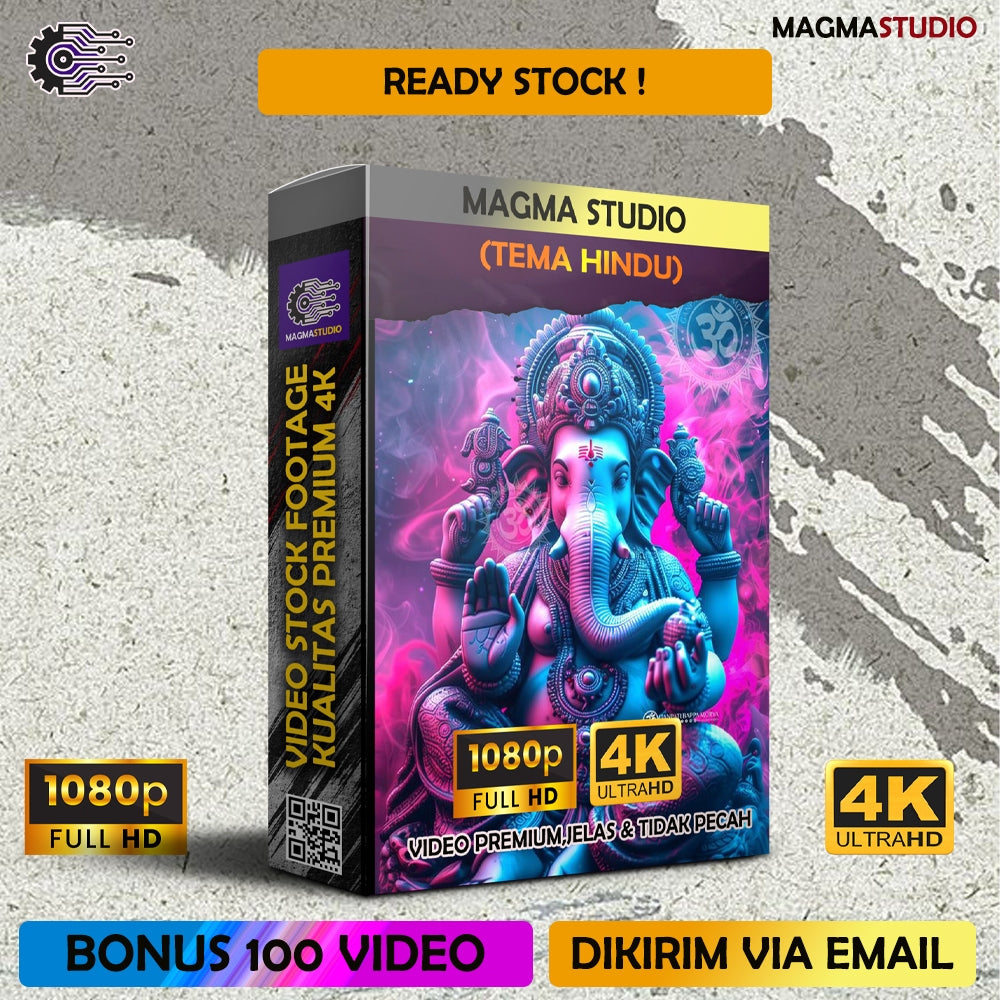 1000++(4K) Video Footage Tema Hindu- Bahan Youtube -  Untuk Konten Kreator