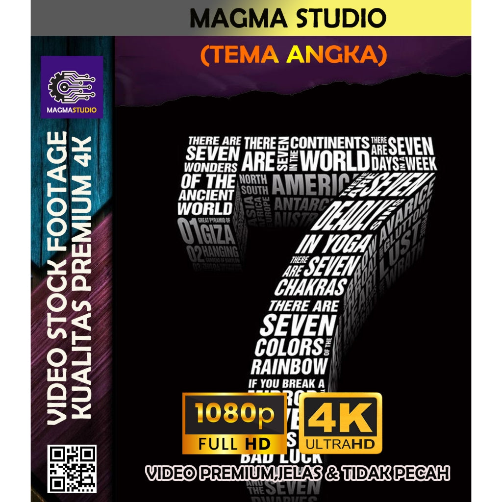 1000++(4K) Video Footage TEMA ANGKA NUMBER - Video Untuk Konten Kreator