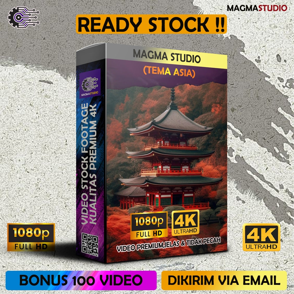 1000++ (4K) Video Stock Footage ASIA  - BAHAN YOUTUBE - Video Untuk Konten Kreator