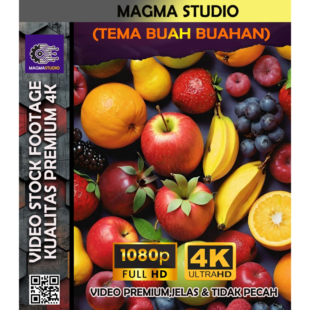 1000++(4K) Video Footage TEMA BUAH BUAHAN - BAHAN YOUTUBE - Video Untuk Konten Kreator