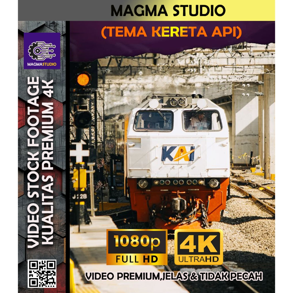 1000++(4K) Video Footage TEMA KERETA API - BAHAN YOUTUBE - Video Stock Footage ULTRA HD
