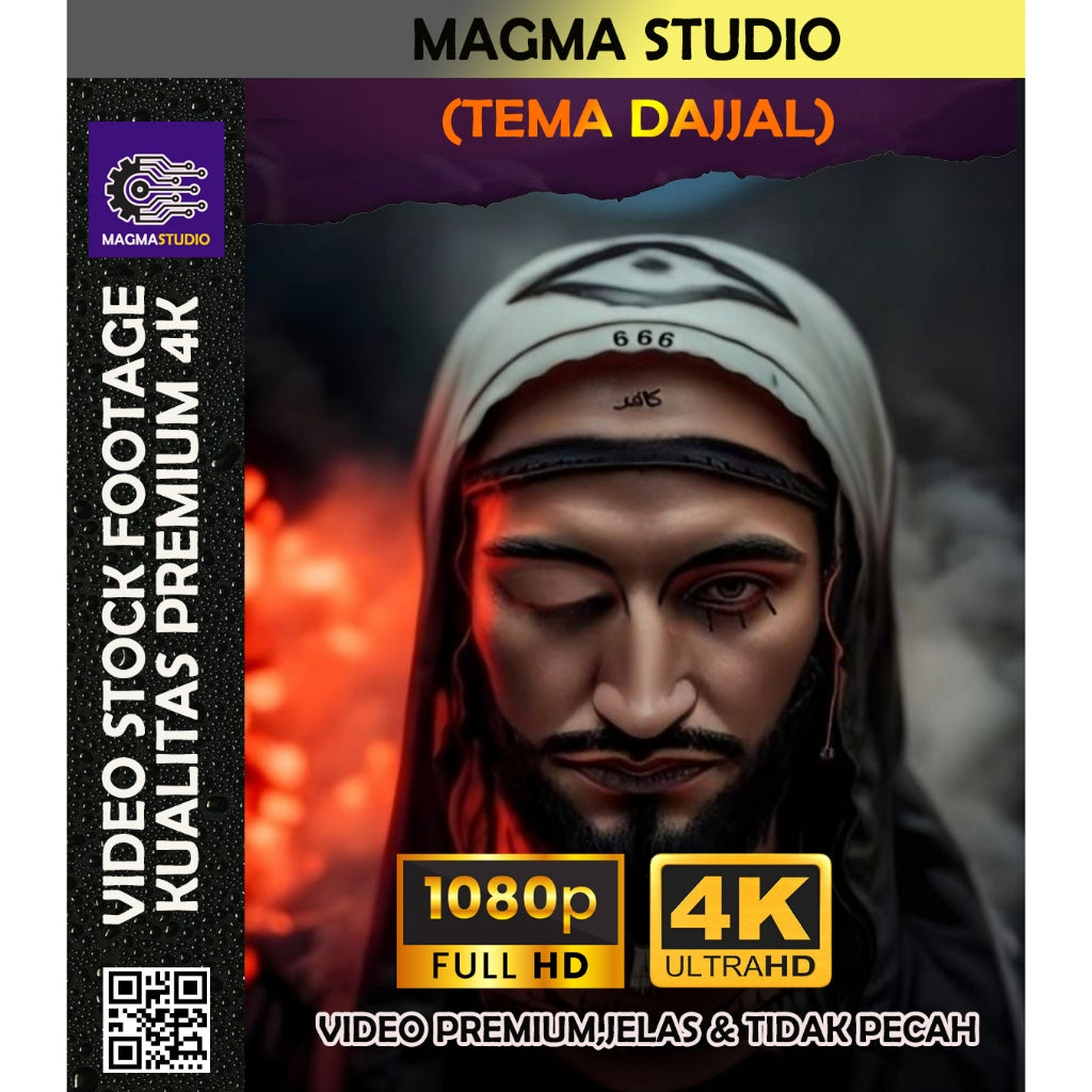 1000++(4K) Video Stock Footage Dajjal Monster- Bahan Youtube-Untuk Konten Kreator