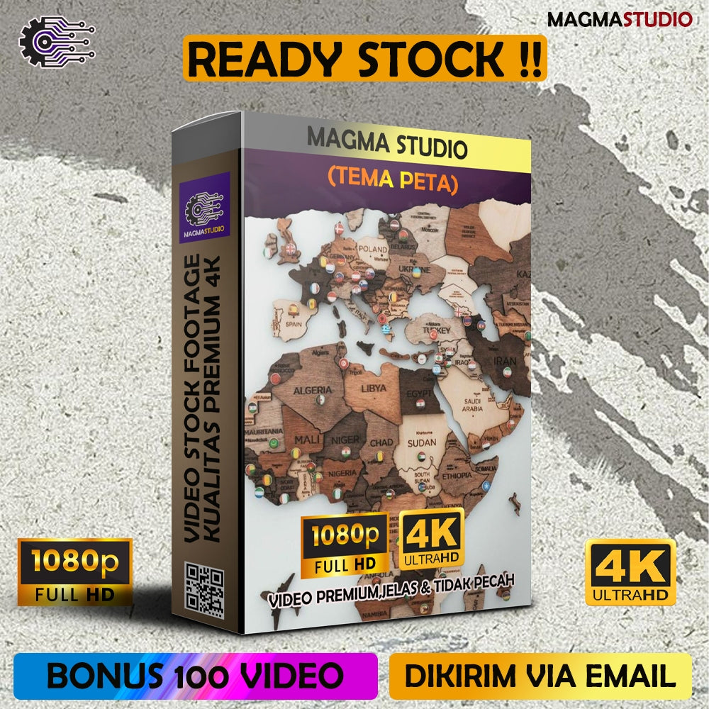 1000++ (4K) Video Stock Footage PETA- BAHAN YOUTUBE - Video Untuk Konten Kreator