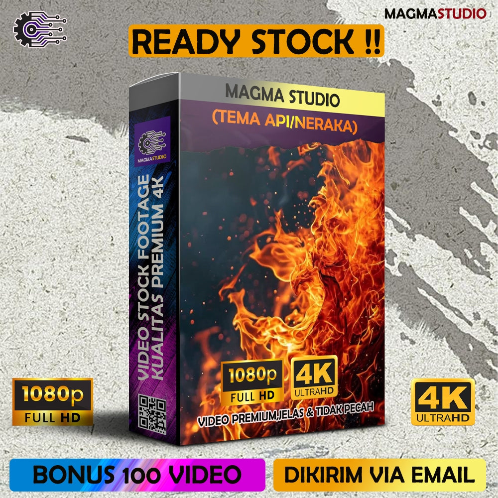 1000++ (4K) Video Stock Footage Api,Panas & Neraka - Bahan Youtube-  Untuk Konten Kreator