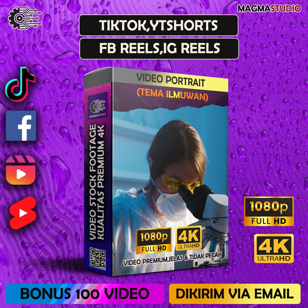 1000++ (4K) Footage Portrait ILMUWAN - BAHAN YOUTUBE-Tikt0k