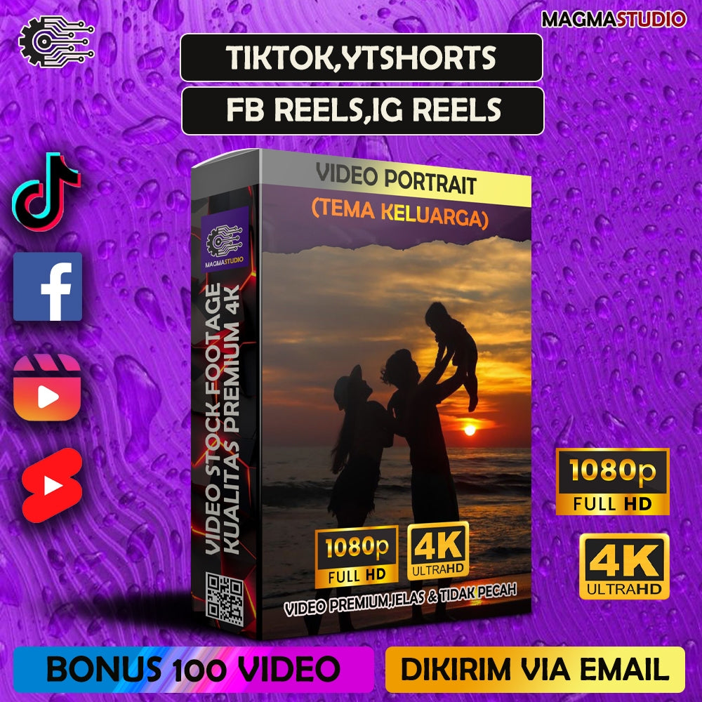 1000++(4K) Footage Portrait KELUARGA - BAHAN YOUTUBE-Tikt0k