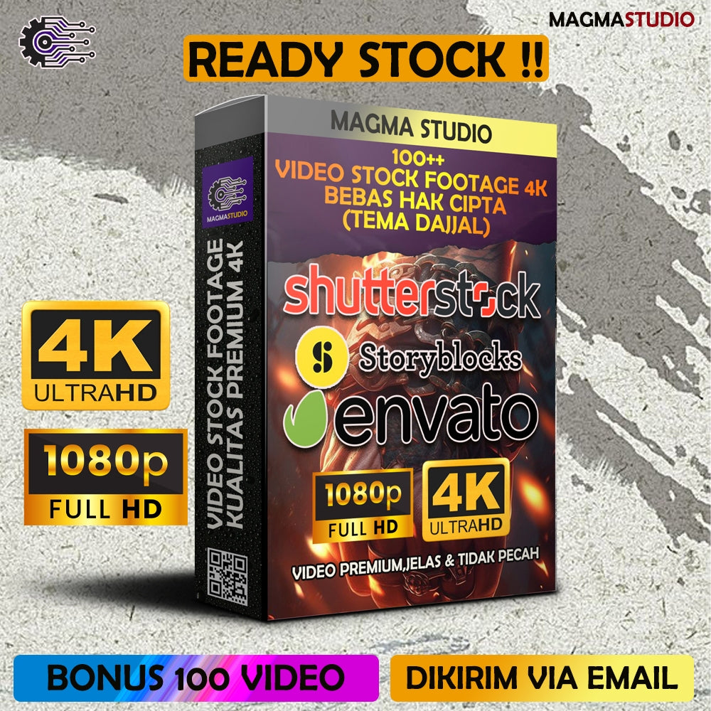1000++(4K) Video Stock Footage Dajjal Monster- Bahan Youtube-Untuk Konten Kreator