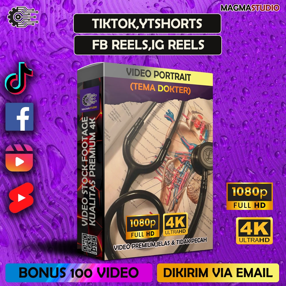 1000++ (4K) Footage Portrait TEMA DOKTER VIDEO STOCK FOOTAGE - BAHAN YOUTUBE-Tikt0k