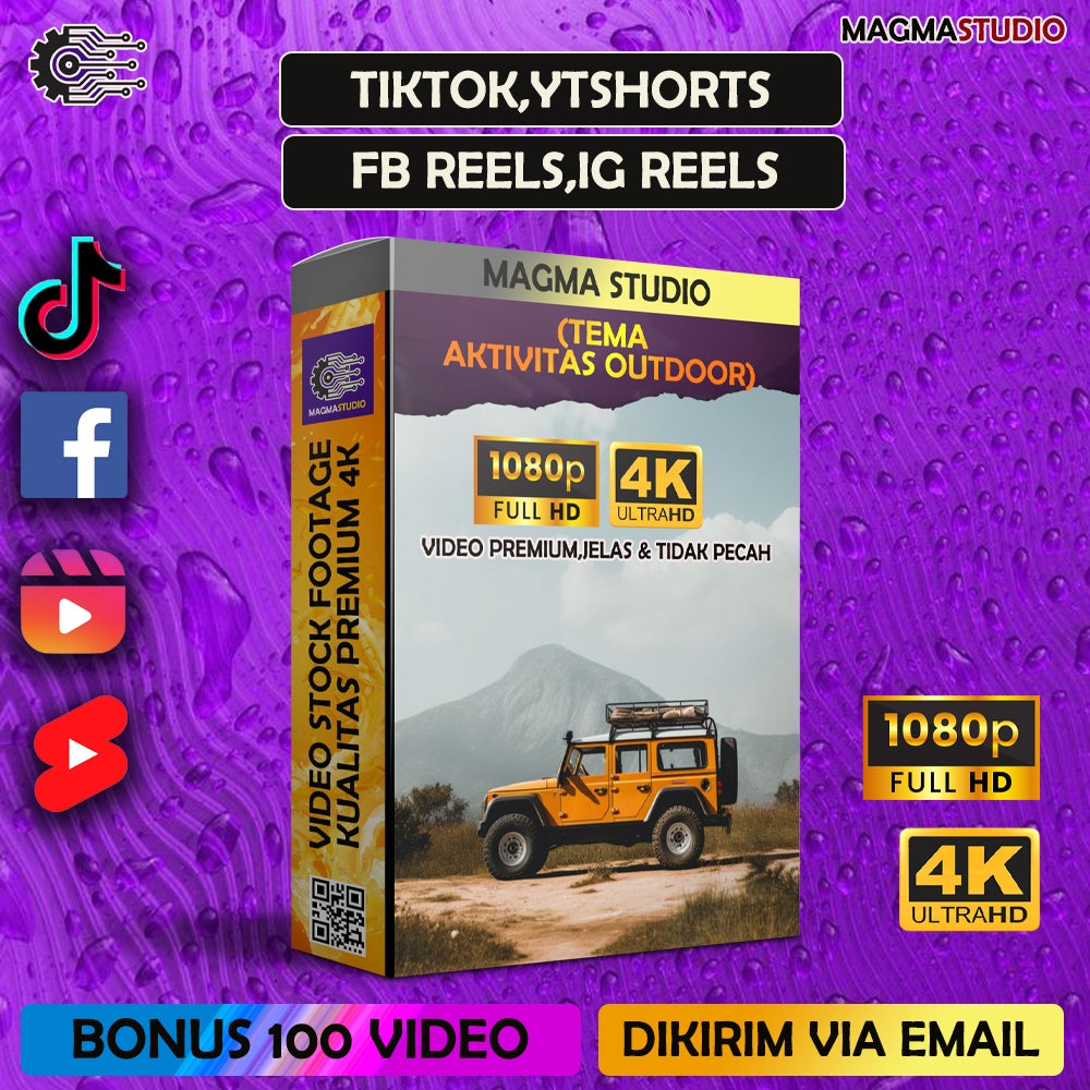 1000++ (4K) Footage Portrait OUTDOOR - BAHAN YOUTUBE-Tikt0k