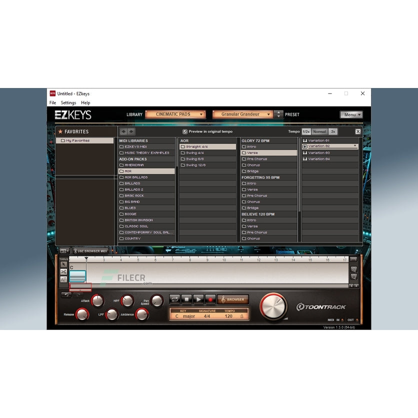 EZkeys Cinematic Pads FuII Version for MAC / WIN