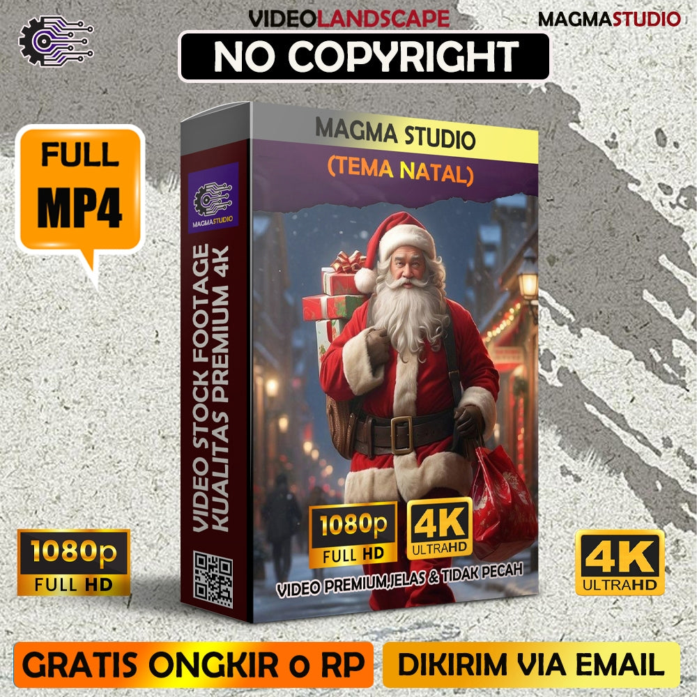 1000++ (4K) Video Footage TEMA NATAL- BAHAN YOUTUBE - Video Untuk Konten Kreator