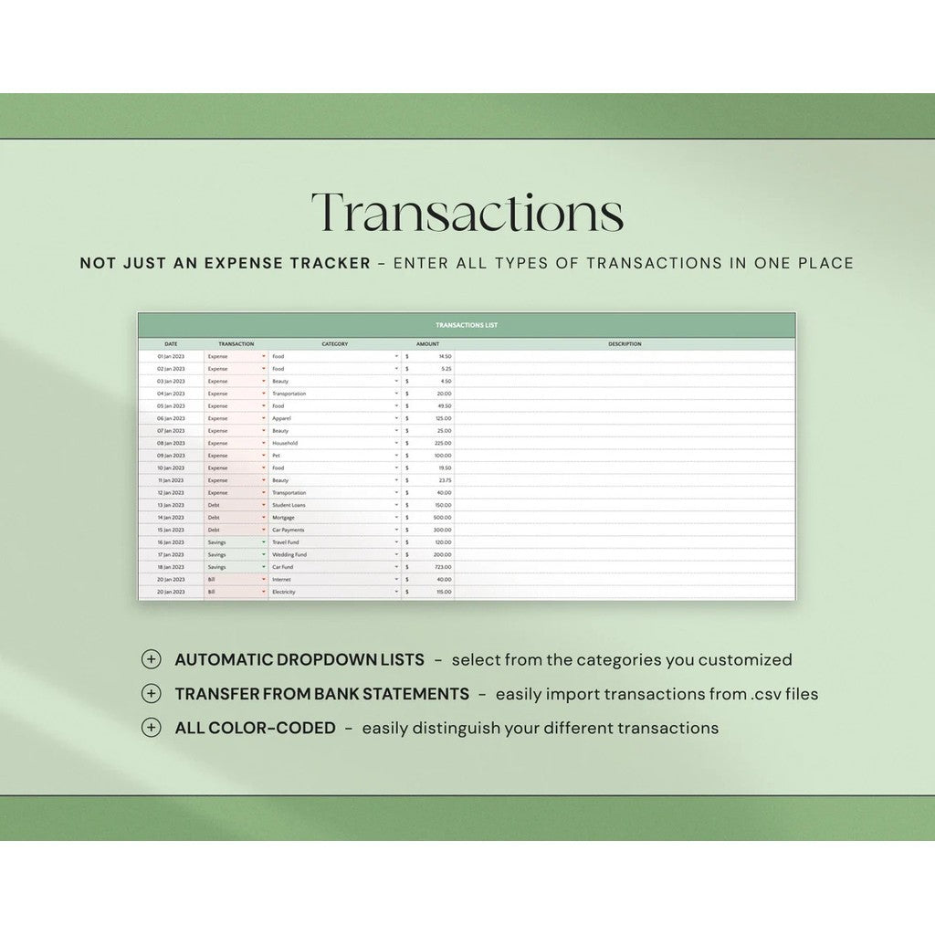 (ADL - 102) Template Budget Planner GSheet | Catatan Pemasukan & Pengeluaran Harian Bulanan Tahunan