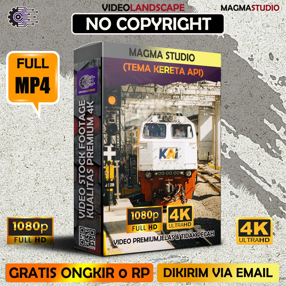 1000++(4K) Video Footage TEMA KERETA API - BAHAN YOUTUBE - Video Stock Footage ULTRA HD