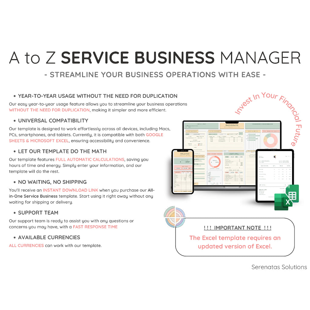 (ADL - 65) Pencatatan Keuangan untuk Bidang Jasa  Lengkap, All-in-One CRM & Bookkeeping Template: Task, Invoice Tracker, Client Management, and Financial Planner for Small Businesses and Entrepreneurs