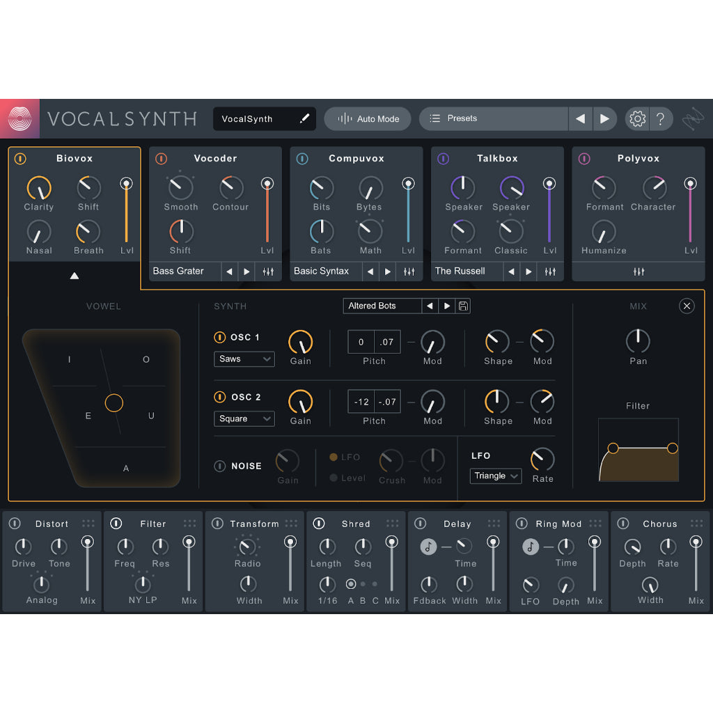 iZotope VocalSynth for MAC/WIN FuII Version