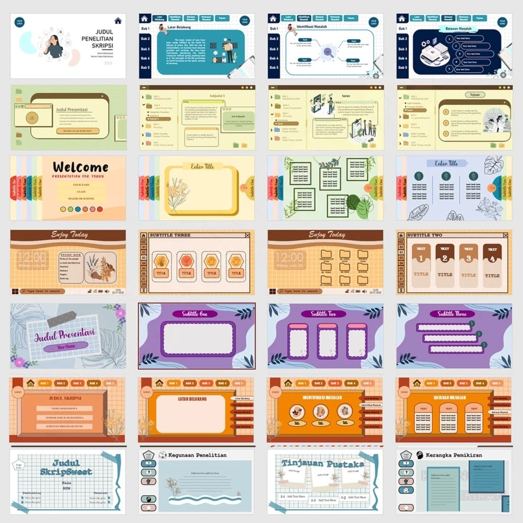 (ADL - 60) PAKET 10.000+ TEMPLATE POWERPOINT PREMIUM PPT Power Point Presentasi Animasi Bergerak Sempro Morp Sidang Skripsi Proposal Perusahaan Elegan Simple Keren Premium Murah Terbaru