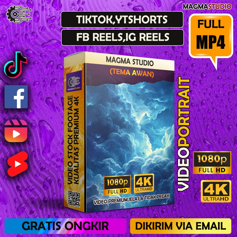 1000++ (4K) Footage Portrait AWAN - Video Stock Footage ULTRA HD